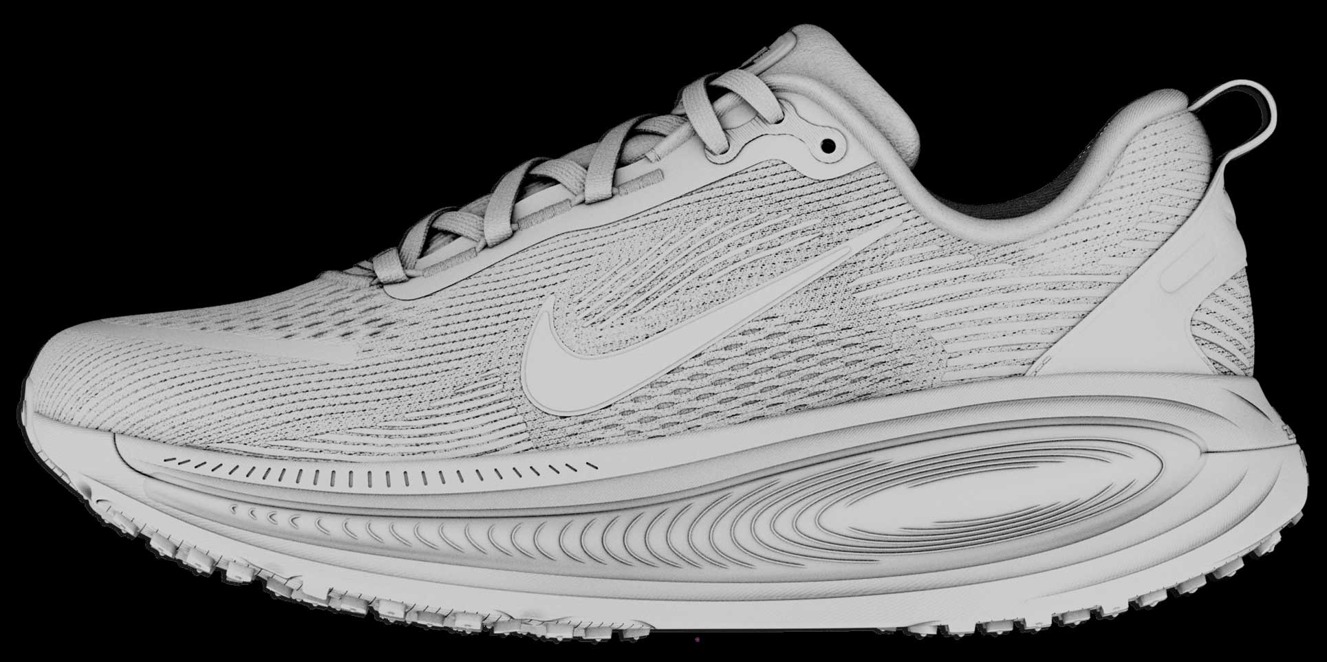 Vomero 18 — Ambient occlusion render